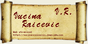 Vucina Raičević vizit kartica